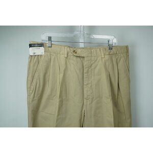 Burberry London Khaki Brown Cotton Dress Pants Sz 56 NEW